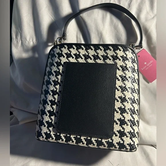 Kate Spade houndstooth crossbody handbag - Picture 3 of 13